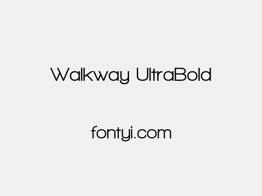 Walkway UltraBold