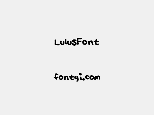 LulusFont