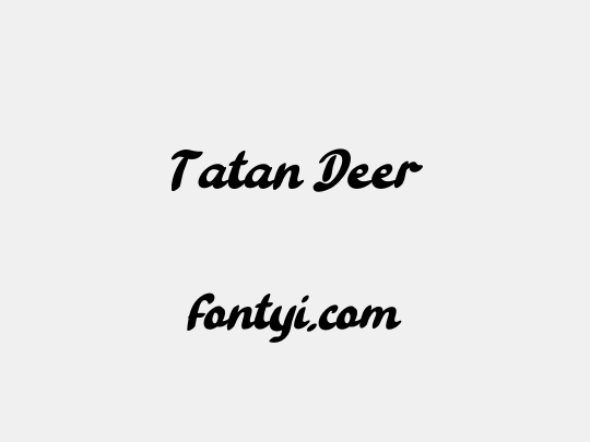 Tatan Deer