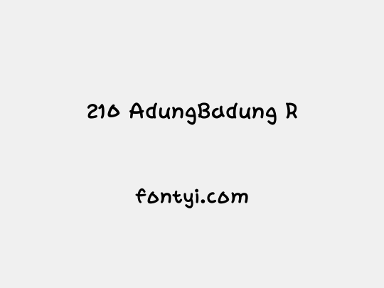 210 AdungBadung R