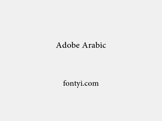 Adobe Arabic