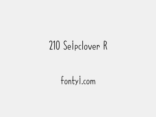 210 Seipclover R