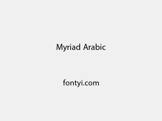 Myriad Arabic