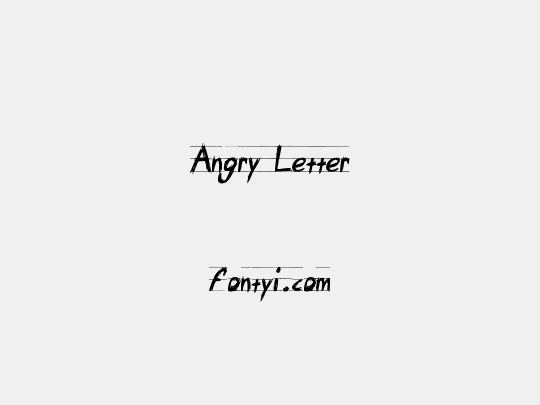 Angry Letter