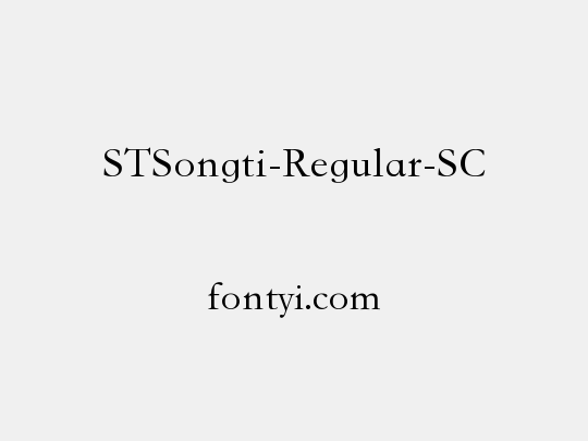 STSongti-Regular-SC