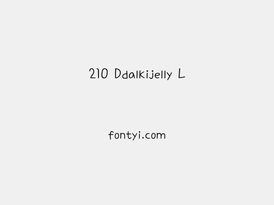 210 Ddalkijelly L