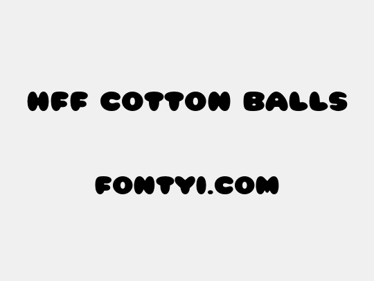 HFF Cotton Balls