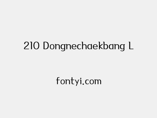 210 Dongnechaekbang L