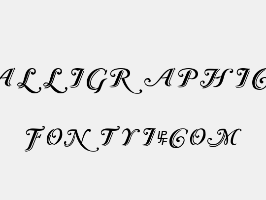 Caslon Calligraphic Initials