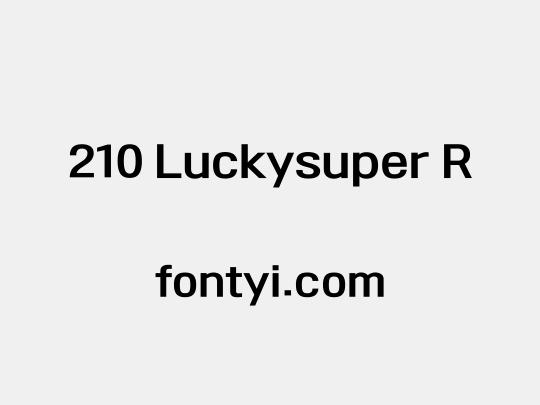 210 Luckysuper R