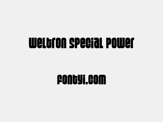 Weltron Special Power