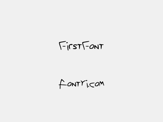 FirstFont