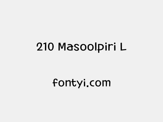 210 Masoolpiri L