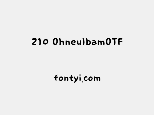 210 OhneulbamOTF