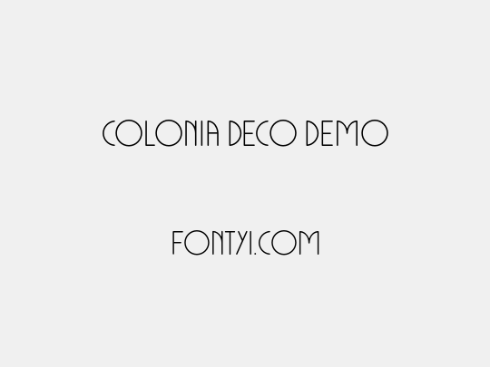 Colonia Deco DEMO