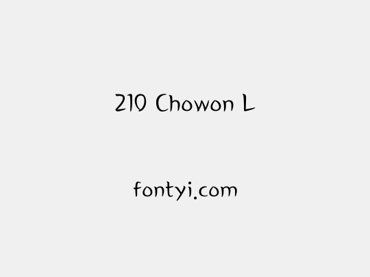 210 Chowon L