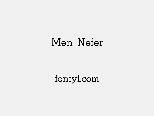 Men Nefer