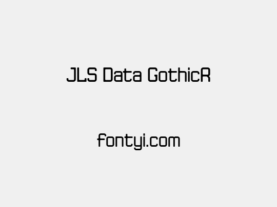 JLS Data GothicR