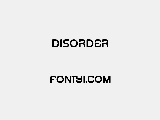 Disorder