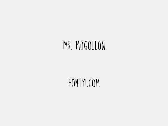 Mr. Mogollon