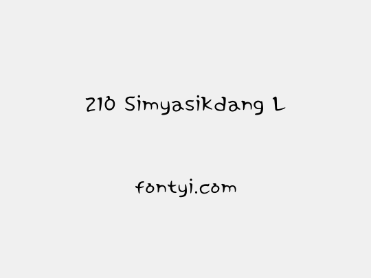 210 Simyasikdang L