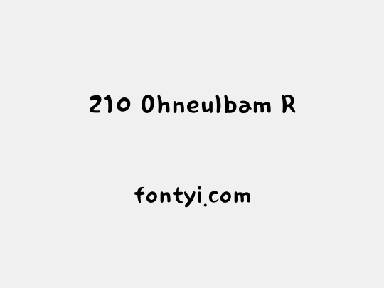 210 Ohneulbam R