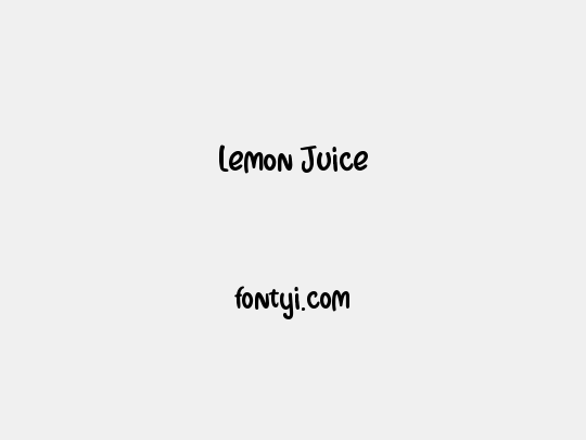 Lemon Juice