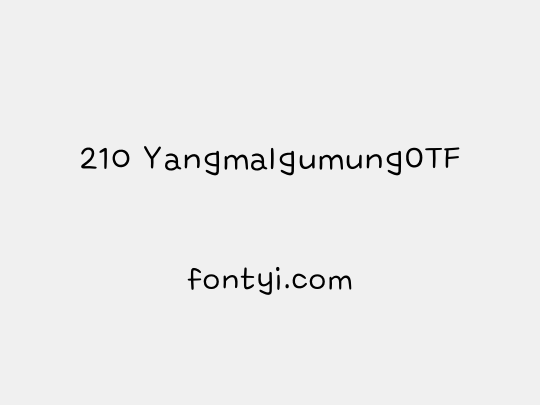 210 YangmalgumungOTF