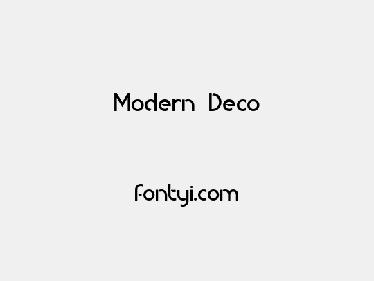 Modern Deco