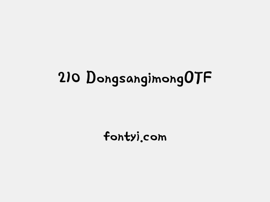 210 DongsangimongOTF