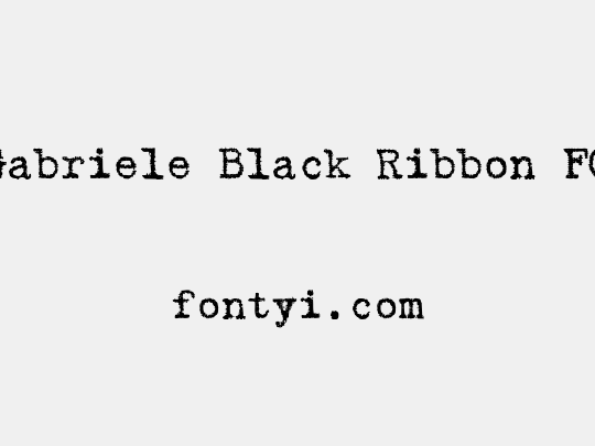 Gabriele Black Ribbon FG