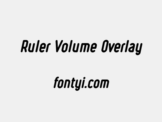 Ruler Volume Overlay