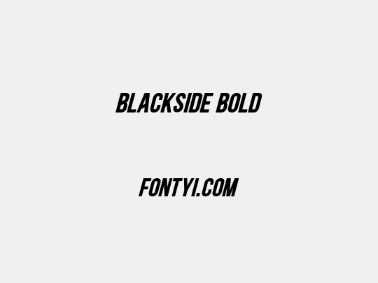 Blackside Bold