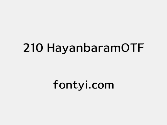 210 HayanbaramOTF