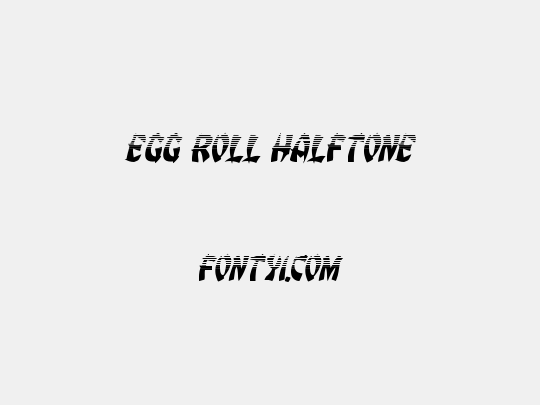 Egg Roll Halftone