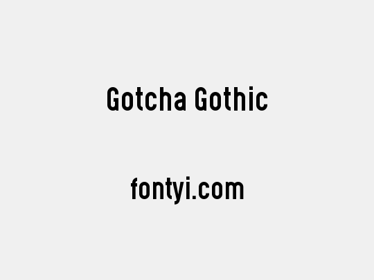 Gotcha Gothic