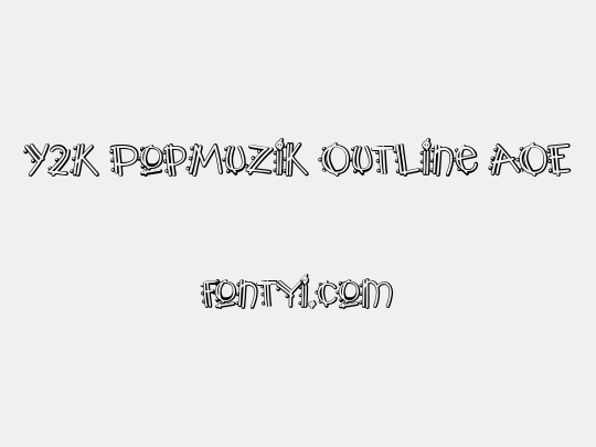 Y2K PopMuzik Outline AOE