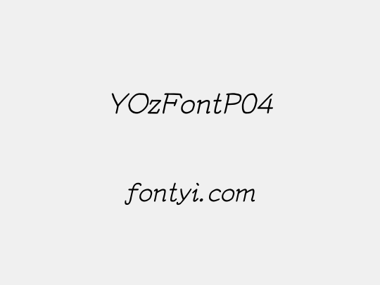 YOzFontP04