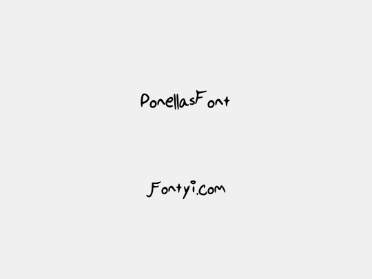 PonellasFont