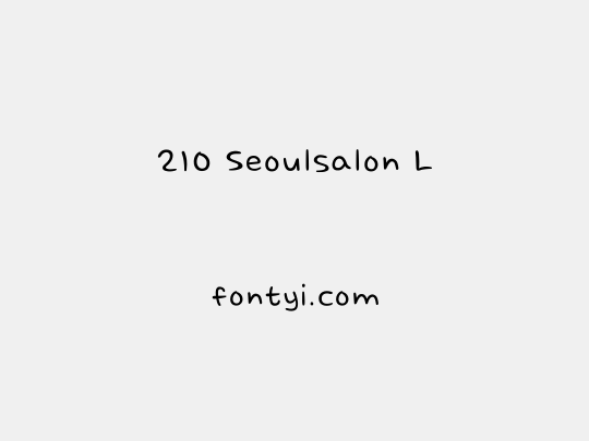 210 Seoulsalon L