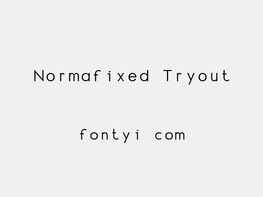 Normafixed Tryout