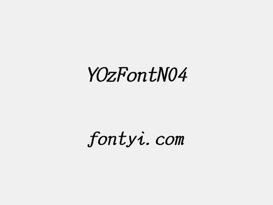 YOzFontN04