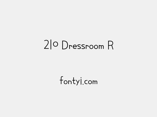 210 Dressroom R