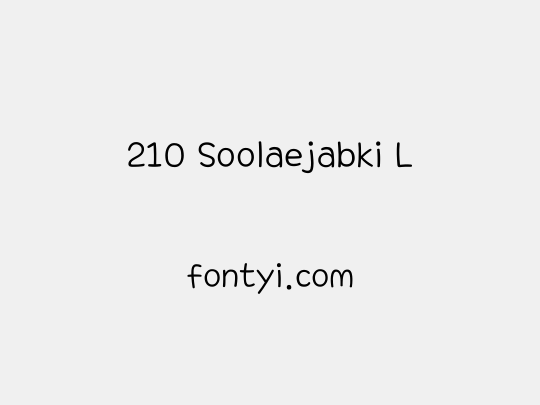 210 Soolaejabki L