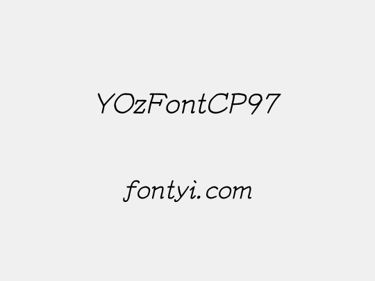 YOzFontCP97