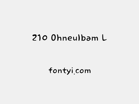 210 Ohneulbam L