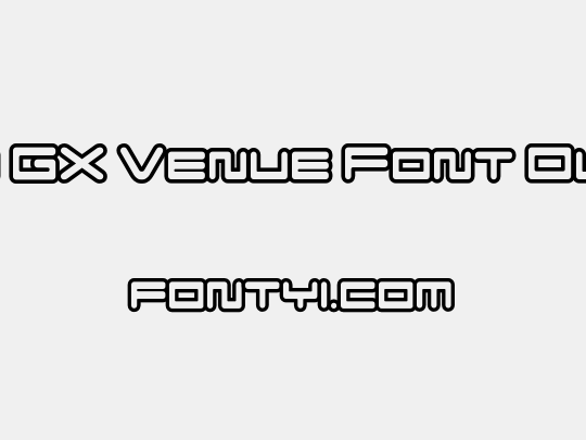 F-Zero GX Venue Font Outlines