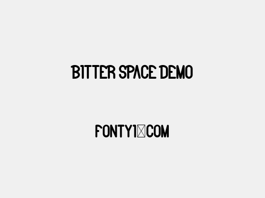 Bitter Space Demo