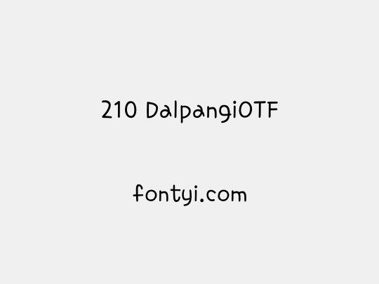 210 DalpangiOTF