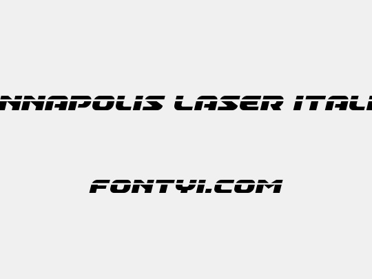 Annapolis Laser Italic